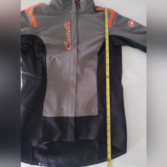 Castelli Alpha Ros women's Cycling Jacket Gray Black Orange size small NWT - Picture 11 of 16